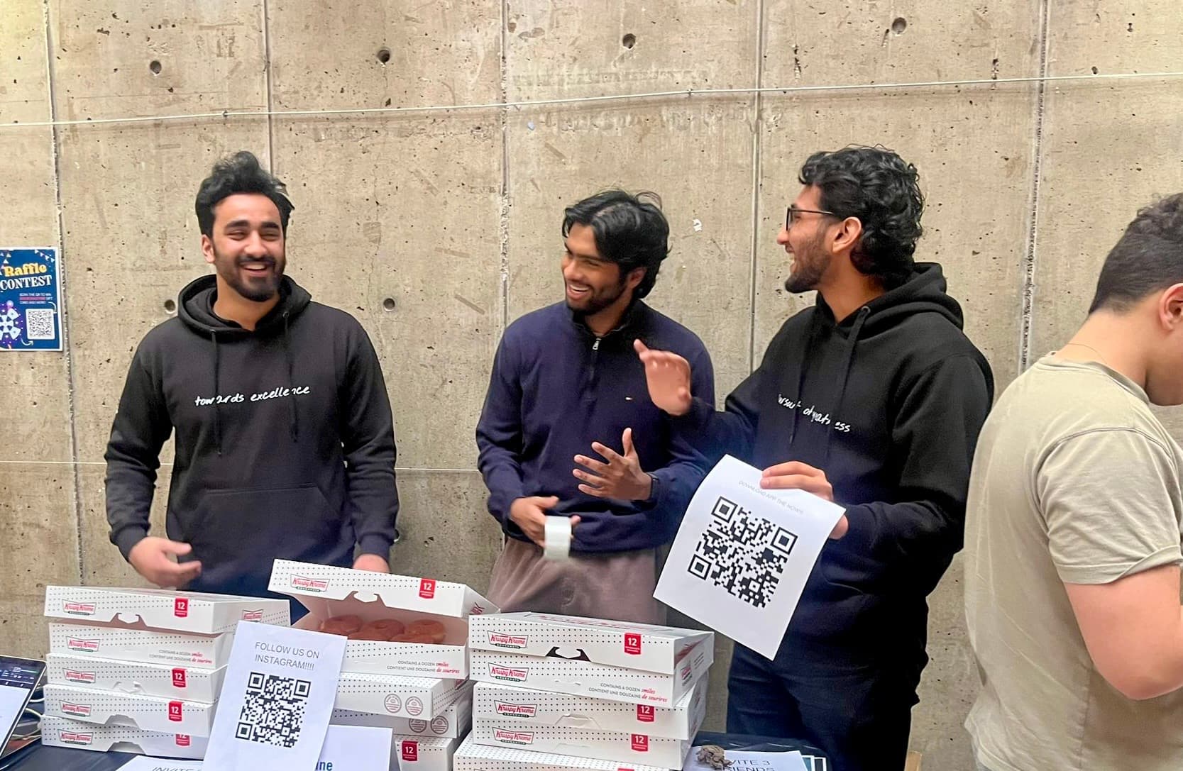 People meeting and connecting